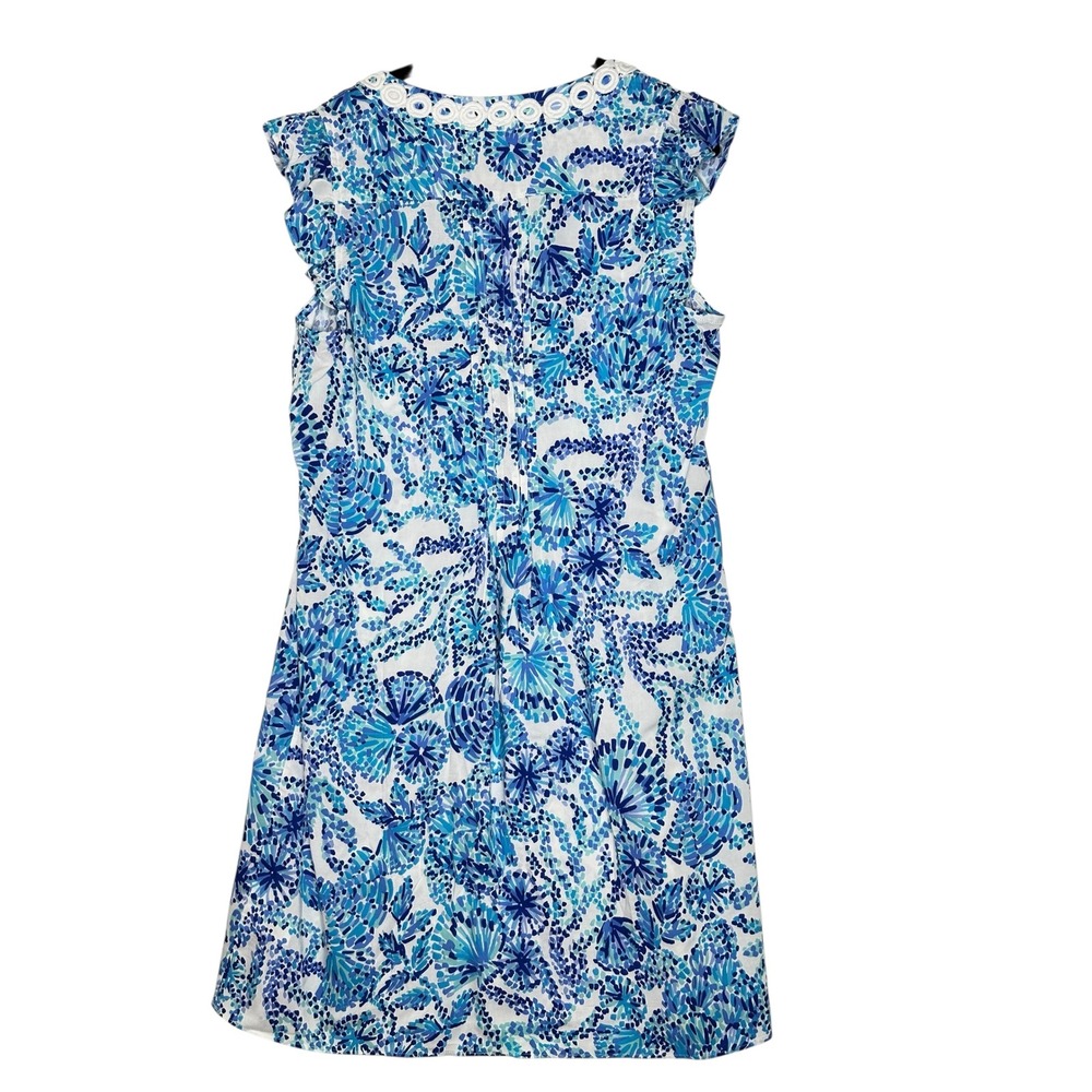 Lilly‎ Pulitzer Joan Tunic Dress Medium Shell Me you Love Me Print Floral Resort - Picture 5 of 12